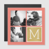 Creëer Your Own Wedding Photo Collage Monogram (Voorkant / Achterkant)