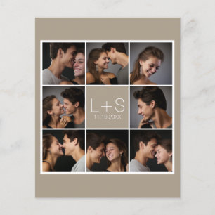 Creëer Your Own Wedding Photo Collage Monogram