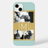 Creëer Your Own Wedding Photo Collage Monogram Case-Mate iPhone Case (Achterkant)