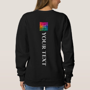 Creëer Your Own Womens Back Print Moderne Sjabloon Trui