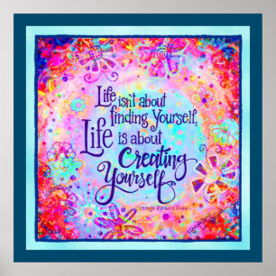 Creëer Yourself Inspirerende Quote Inspirivity Poster