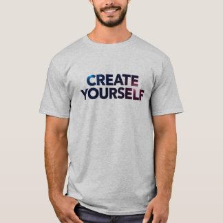 Creëer Yourself - Motivatie typografisch ontwerp T-shirt