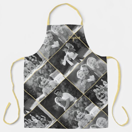 Creëer  zwart-witte-stijlfoto collage schort (Voorkant)