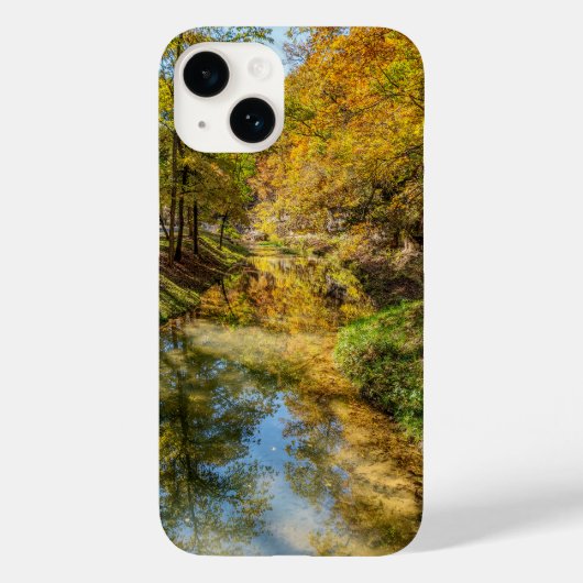 Creek herfst reflecteert Verticaal Case-Mate iPhone Case (Achterkant)