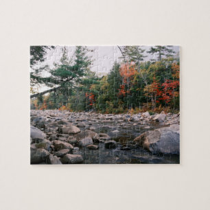 Creek in Vermont in het najaar Legpuzzel