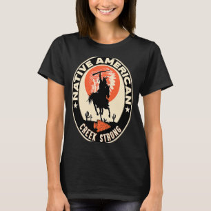 Creek stam inheemse Amerikaanse indiaan trots resp T-shirt