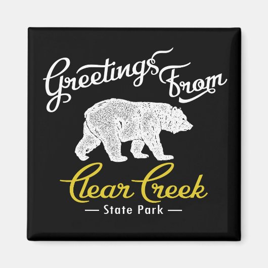 Creek State Park Beer wissen Magneet (Voorkant)