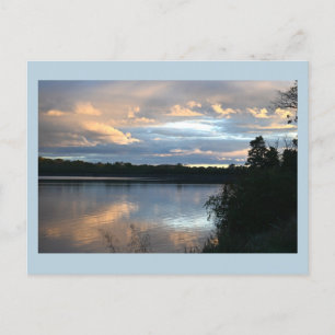 Creek Waterscape Sunset Briefkaart