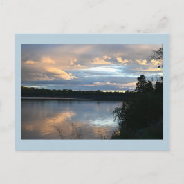 Creek Waterscape Sunset Briefkaart
