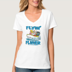 Creekrat Cartoon Studios Creek Rat Flivver Boat T-shirt