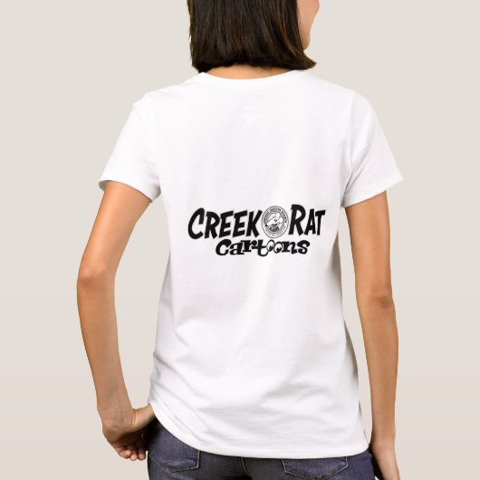 Creekrat Cartoon Studios Creek Rat Logo T-shirt (Achterkant)