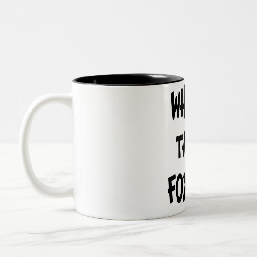 Creekrat Cartoon Studios WTF Mug (Gauche)