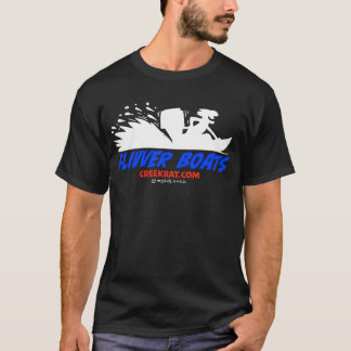 Creekrat Cartoons Fliver Flivver Boat Logo T-shirt