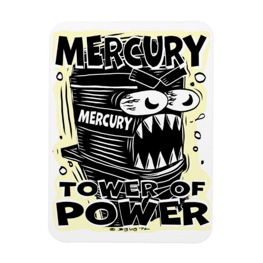 Creekrat Mercury Tower of Power Magnet (Vertical)