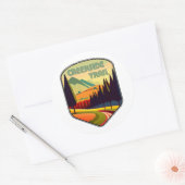 Creekside Trail Ohio Kleuren Ronde Sticker (Envelop)