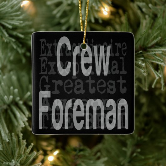 Creeman Foreman Extraordinaire Keramisch Ornament (Boom)