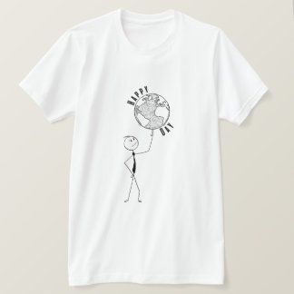 Creen mensen Happy Earth Day Holiday Gift eco T-shirt
