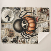 Creep & Curiosity - De pompoenbaars Sherpa Deken (Voorkant (horizontaal))