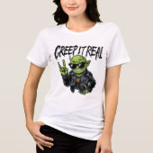 Creep It Real Funny Halloween Femmes Tshirts (Recto)