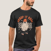 Creep It Real Funny Skater Ghost Halloween T-shirt (Voorkant)