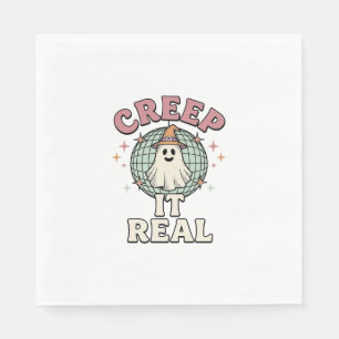 Creep It Real Ghost Disco Halloween Shirt Ontwerp_ Servet