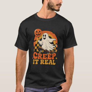 Creep It Real Halloween Geest Skateboard T-shirt