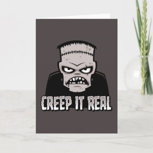 Creep It Real Klassiek Horror Frankenstein Design Kaart