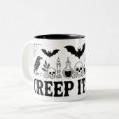 Creep It Real Mug | Drôle Halloween gothique (Devant gauche)