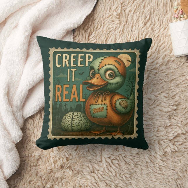 Creep It Real Zombie Coussin de canard (Couverture)