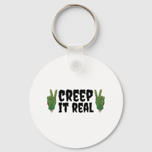 Creep It Real Zombie Hand Halloween Zombie Sleutelhanger