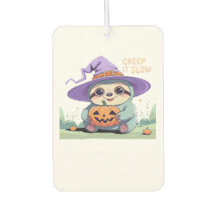 Creep It Slow � Grappig Luiaard Halloween Shirt Cu Luchtverfrisser