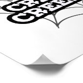 Creep on Creepin on Grapy Positive Spider Pun Poster (Hoek)