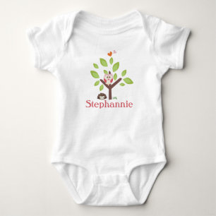 Creeper Baby Kleding Liefde en Natuur Meisje Woodl Romper