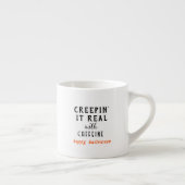 Creepin' It Echt Wit Halloween Espresso Kop (Rechts)