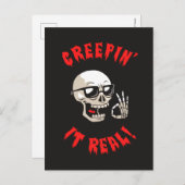 Creepin it Real Briefkaart (Voorkant / Achterkant)