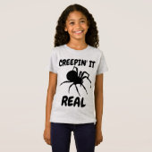 CREEPIN' IT REAL Kinder Funny T-Shirts (Voorkant volledig)