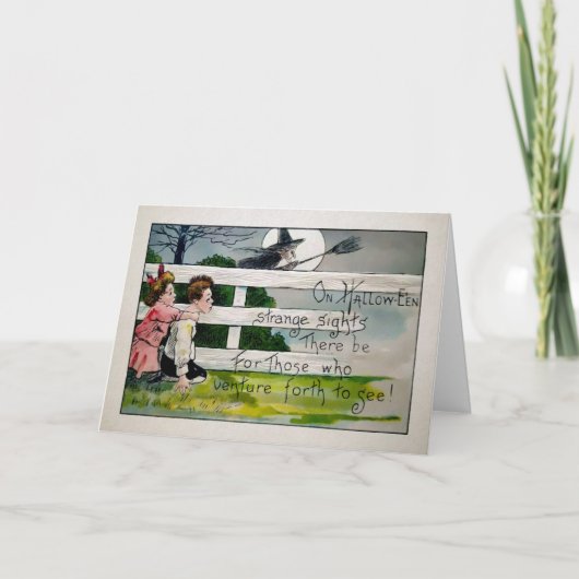 Creeping Halloween Witch Kaart (Voorkant)