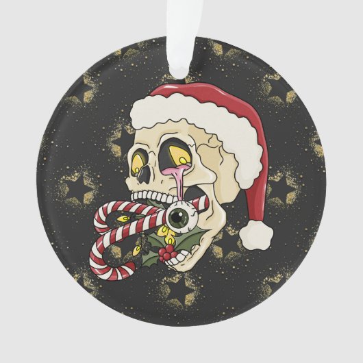 Creepmas Santa Skull Ornament (voorkant)