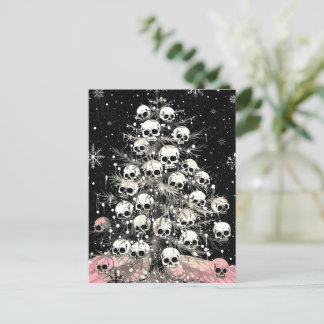 Creepmas Spooky Skulls Gothic Briefkaart