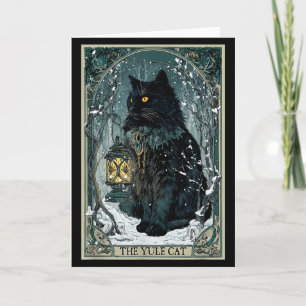 Creepmas Vintage De Yule Kat Tarotkaart Donker Chr Kaart
