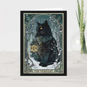 Creepmas Vintage De Yule Kat Tarotkaart Donker Ker Kaart