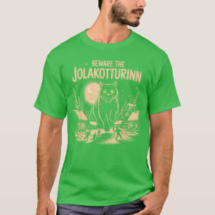 Creepmas Vintage Pasop voor de Kerstkat Donkere Ke T-shirt