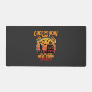 Creepshow Halloween Zombie Spokenhuis Zonsondergan Bureaumat