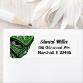 Creepy Abstract Alien Etiket (Insitu)