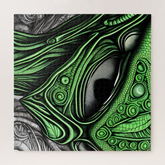 Creepy Abstract Alien Legpuzzel (Horizontaal)