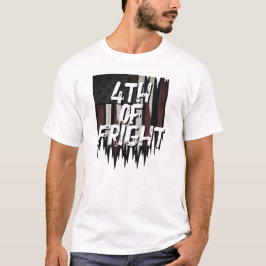 Creepy American Flag T-shirt - 4e van Fright