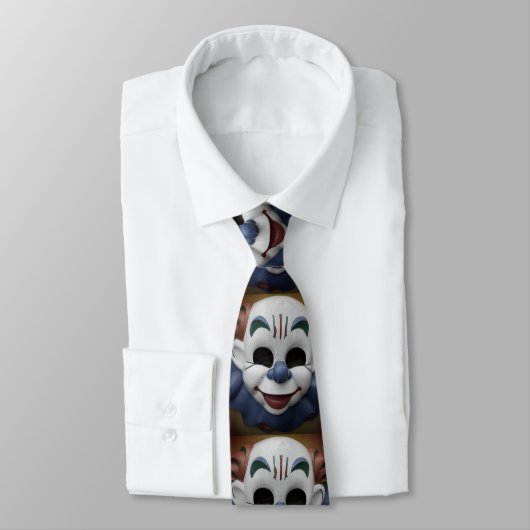 Creepy Amusement Park Clown Stropdas (Gebonden)