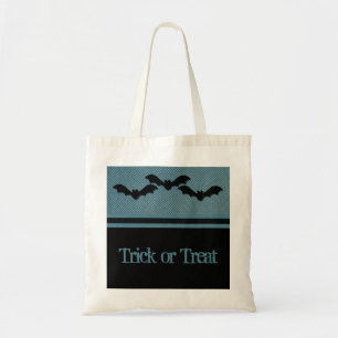 Creepy Bats Halloween Bag, donkerblauw Tote Bag