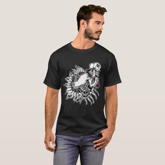 Creepy Beast Cool Graphic T-shirt (Voorkant volledig)