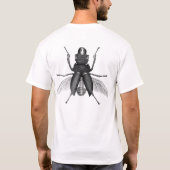 Creepy Beetle Bug met Scarey Pincher Mandibles T-shirt (Achterkant)